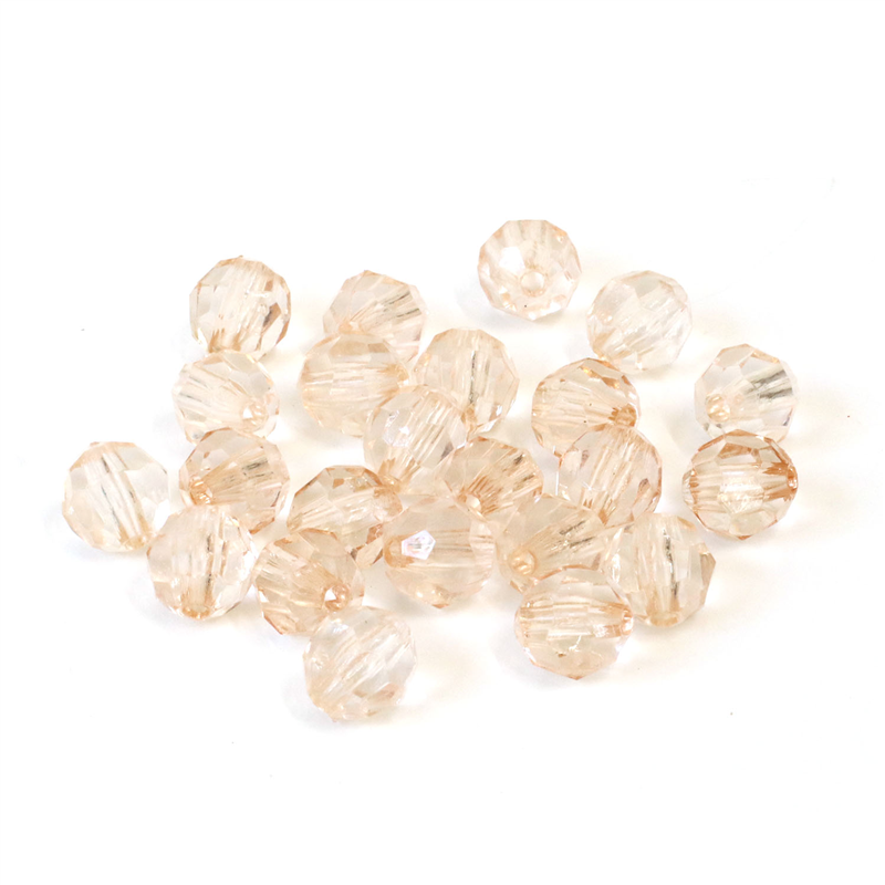 日本紐釦貿易 (Nippon Chuko) クラフトビーズ プラスチックビーズ 50個入 8mm ベージュ A1-93 （ご注文単位1束）【直送品】