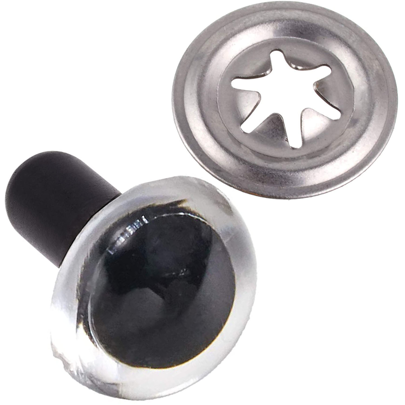 日本紐釦貿易 クリスタルアイ 15mm 8個 クリア CE235 （ご注文単位1束）【直送品】