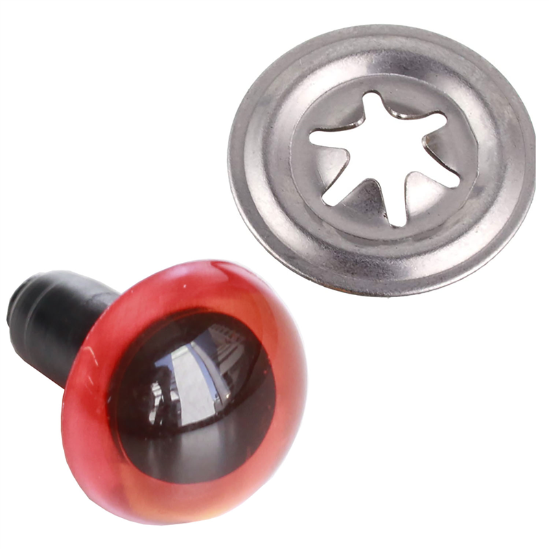日本紐釦貿易 クリスタルアイ 6mm 18個 クリアレッド CE200 （ご注文単位1束）【直送品】