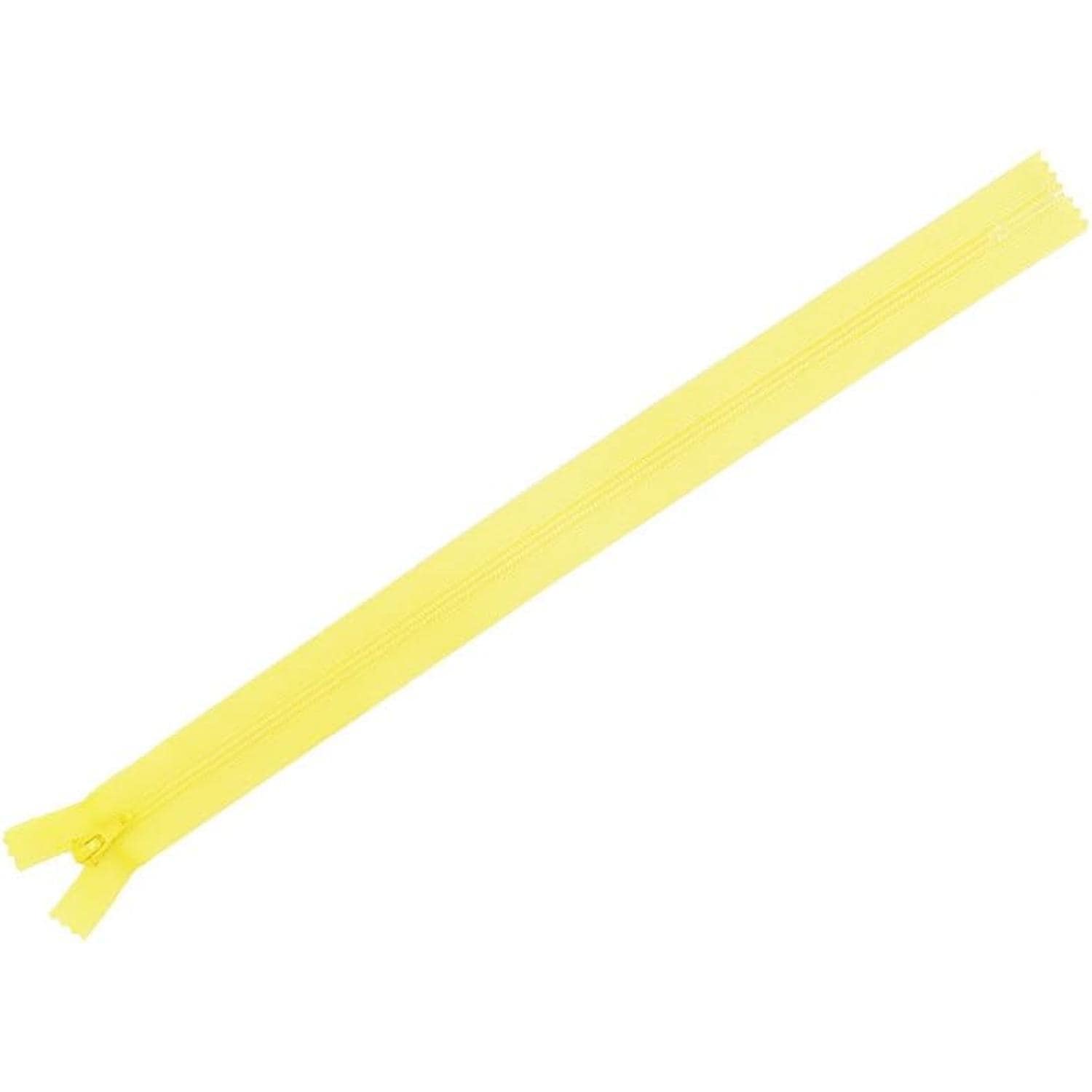 日本紐釦貿易 Y.K.K フラットニットファスナー 50cm 10本入 504ブライトイエロー FN50-504 （ご注文単位1束）【直送品】