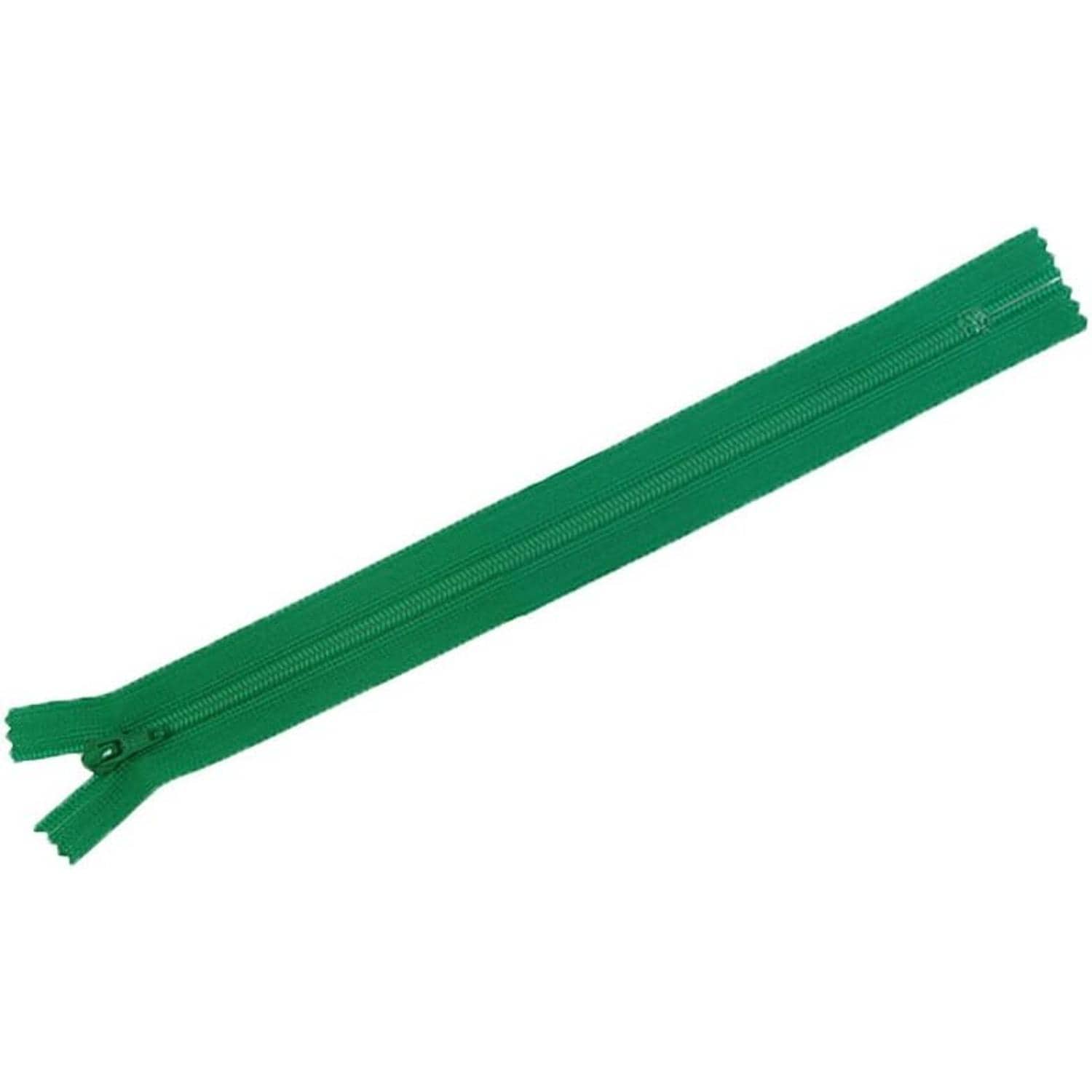 日本紐釦貿易 Y.K.K フラットニットファスナー 30cm 10本入 540グリーン FN30-540 （ご注文単位1束）【直送品】