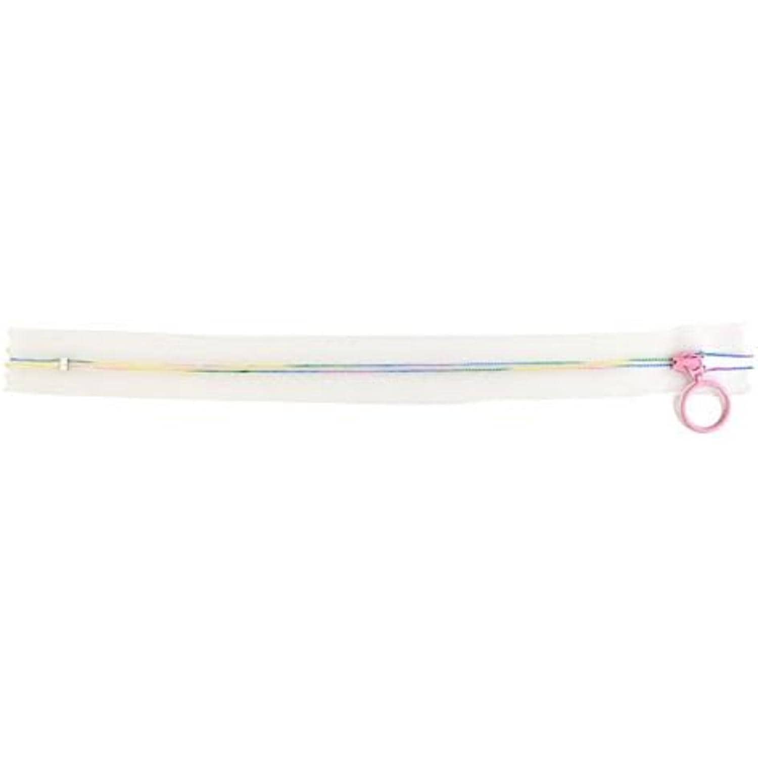 日本紐釦貿易 Y.K.K スケルトンファスナー25cm 5本入り 25cm レインボーピンク SKF25-513 （ご注文単位1束）【直送品】