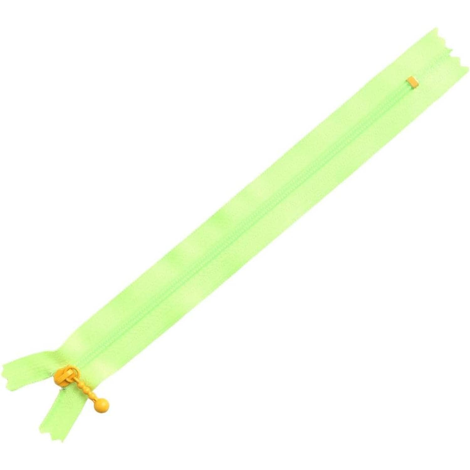 日本紐釦貿易 Y.K.K ポーチ用カラフルファスナー 5本入り 20cm ライトグリーン×オレンジ 3CF20-CO1 （ご注文単位1束）【直送品】