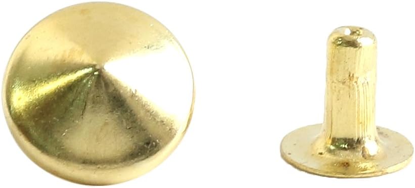 日本紐釦貿易 スタッズピラミッド ゴールド 7mm 20組入 F3-604 （ご注文単位1束）【直送品】