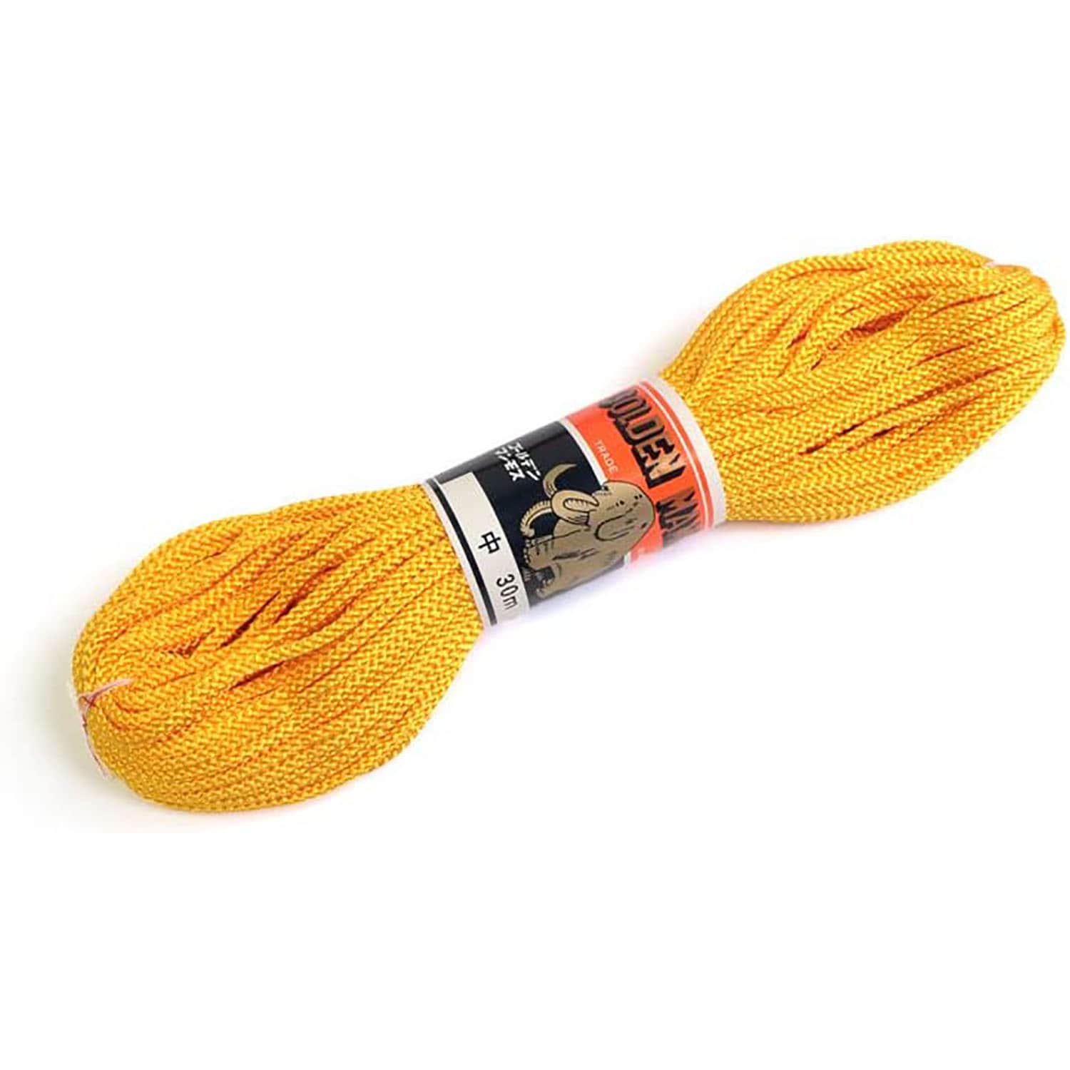 日本紐釦貿易 江戸打ち紐 中 30m巻き 山吹色 EDC-33-30M （ご注文単位1巻）【直送品】