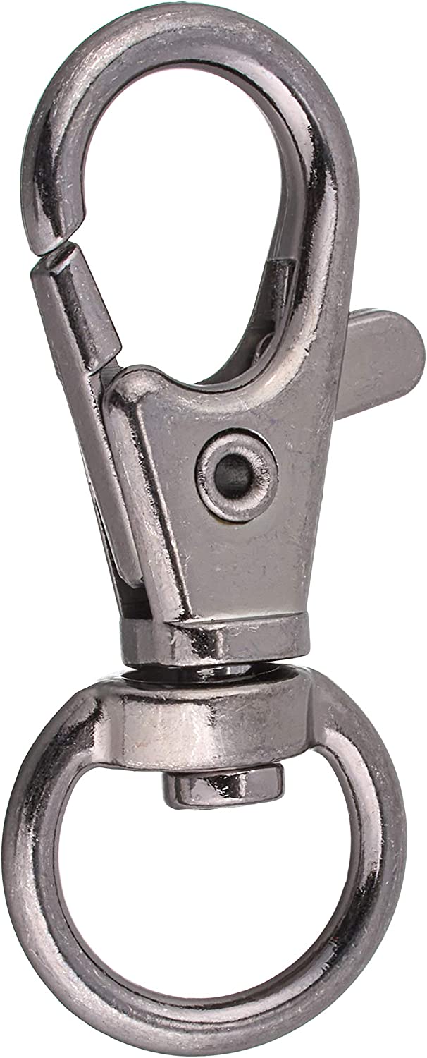 日本紐釦貿易 バッグ用ナスカン 内径1.1x4.2cm ブラックニッケル 10個入 S27-32 (ご注文単位1束)【直送品】