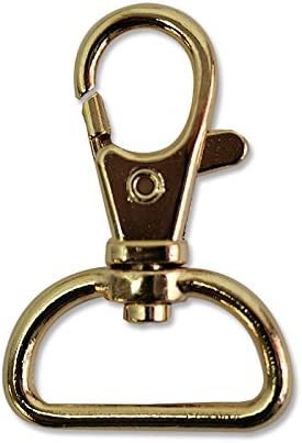 日本紐釦貿易 バッグ用ナスカン 内径2.2x4.2cm ゴールド 10個入 S27-38 (ご注文単位1束)【直送品】