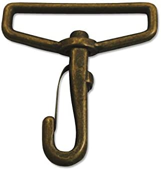 日本紐釦貿易 バッグ用ナスカン 全長5.2cm 内径巾4cm アンティークゴールド 10個入 S27-207 (ご注文単位1束)【直送品】