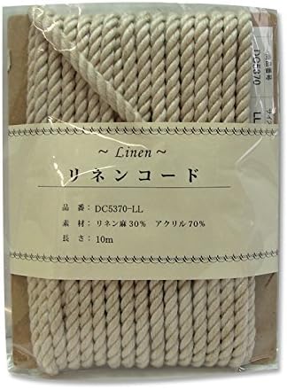 日本紐釦貿易 リネン混コード 10m DC5370-LL （ご注文単位1巻）【直送品】