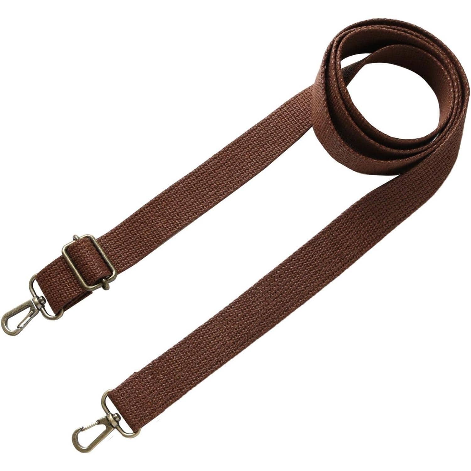 日本紐釦貿易 ワックスショルダー 持ち手 茶 幅約25mm×長さ73~130cm(調節可能) 1本 DCH9857-6 （ご注文単位1本）【直送品】