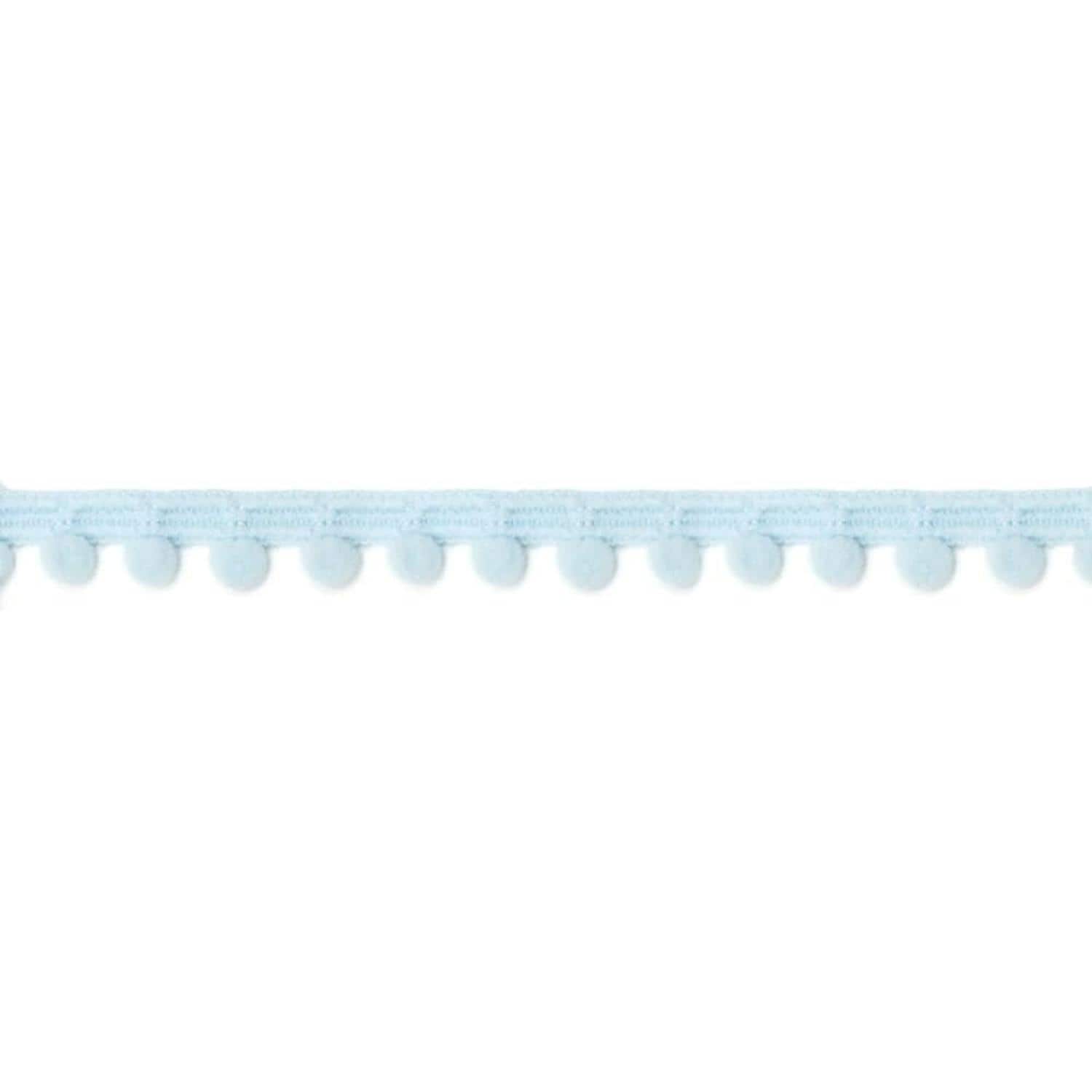 日本紐釦貿易 プチボンボンブレード 水色 12mm×5m巻 114-90-4 （ご注文単位1巻）【直送品】