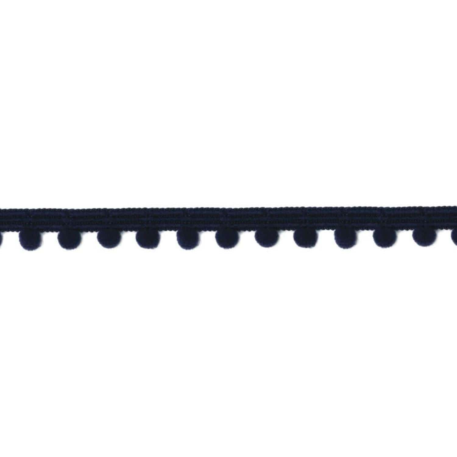 日本紐釦貿易 プチボンボンブレード 紺 12mm×5m巻 114-90-7 （ご注文単位1巻）【直送品】