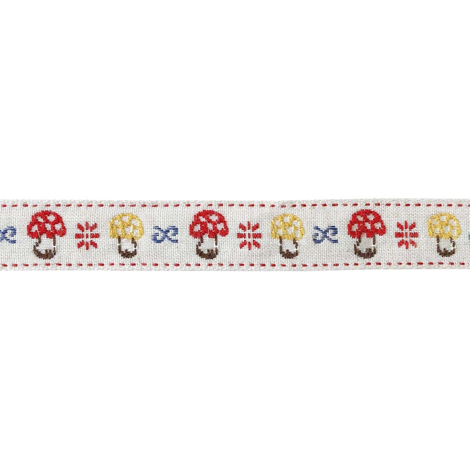 日本紐釦貿易 チロルテープ きのこ 5m巻 巾約16mm DAI144-33-15-5M (ご注文単位1巻)【直送品】
