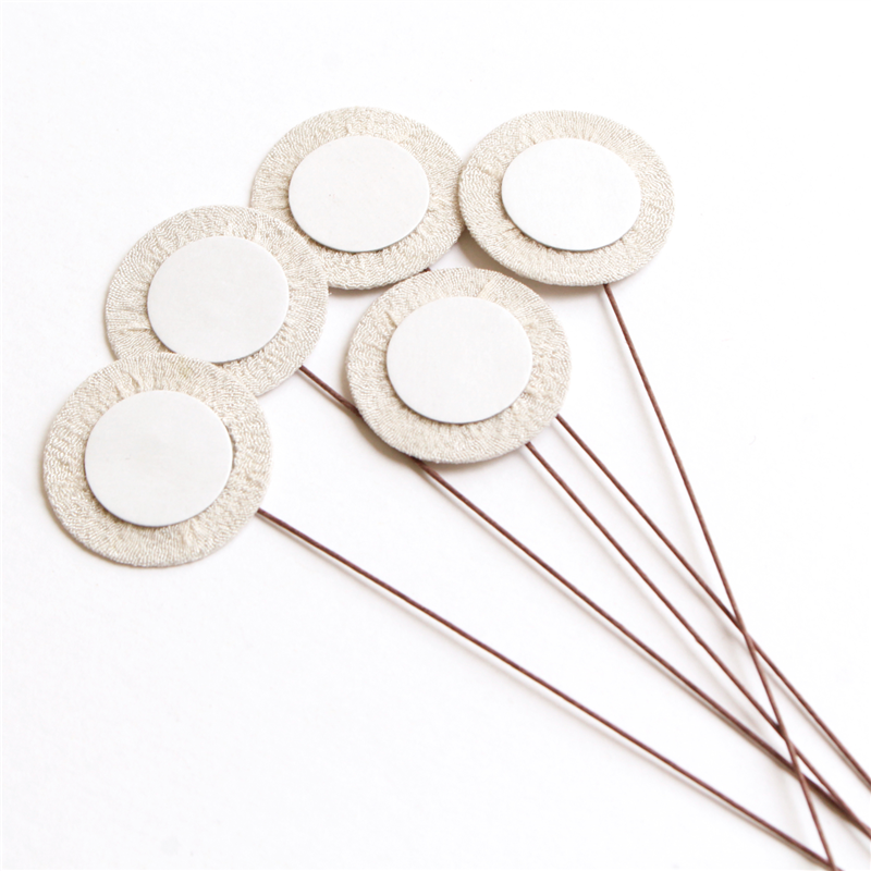 日本紐釦貿易 ワイヤー付き花台紙 φ25mm×11cm(5本入) 乳白 S55H25-1 1袋（ご注文単位1袋）【直送品】