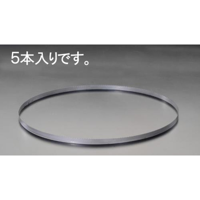 エスコ EA841XG-15D 1，260x12.5x0.5mm/18Tバンドソー鋸刃(5本) 1個（ご注文単位1個）【直送品】