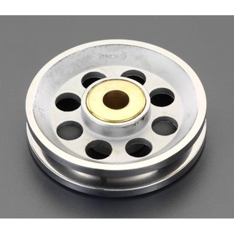 エスコ EA987SL-6 57x9.5x12.7mmロープシーブ(ステンレス製) 1個（ご注文単位1個）【直送品】
