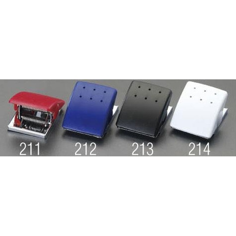 エスコ EA762FG-212 43x53x33mmクリップ(マグネット付/青) 1個（ご注文単位1個）【直送品】