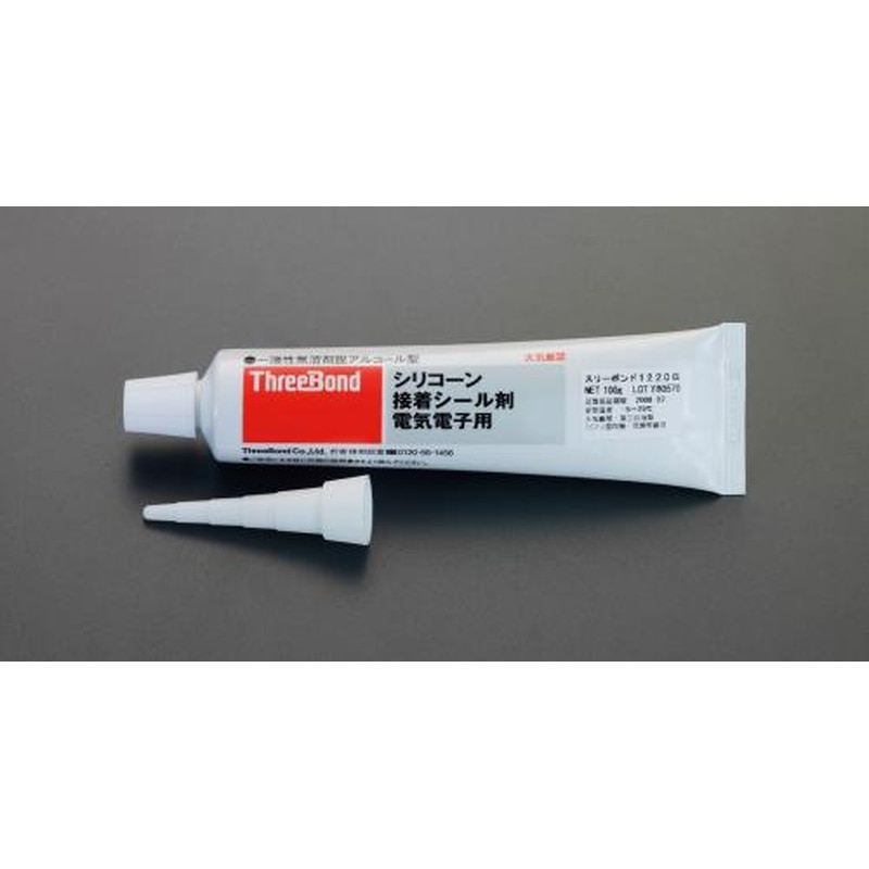 エスコ EA930AH-8 100gシリコ-ン接着シール剤(電気電子用/白色) 1個（ご注文単位1個）【直送品】