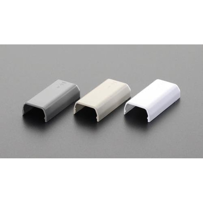 エスコ EA947HM-102E 23x50mmモールエンド(プラスチック製/灰/2個) 1個（ご注文単位1個）【直送品】