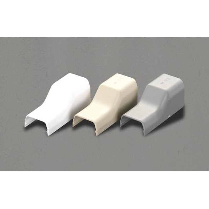 エスコ EA947HM-111J 18x40mmモール継手コーナー(プラスチック/白/2個) 1個（ご注文単位1個）【直送品】