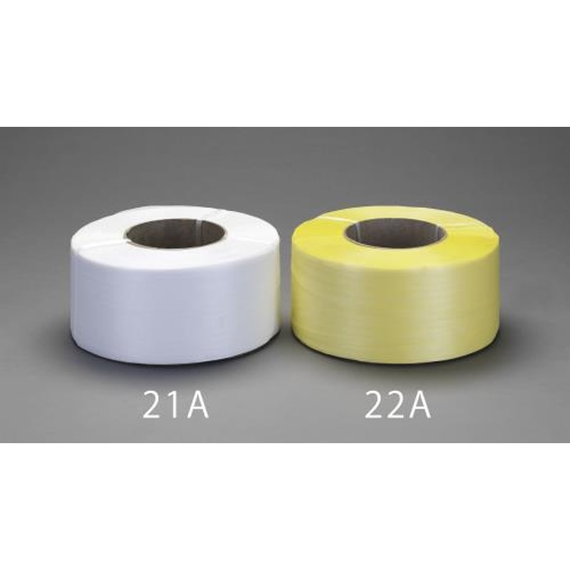 エスコ EA628PL-22A 15.0mmx2500mPPバンド(紙管付/黄) 1個（ご注文単位1個）【直送品】
