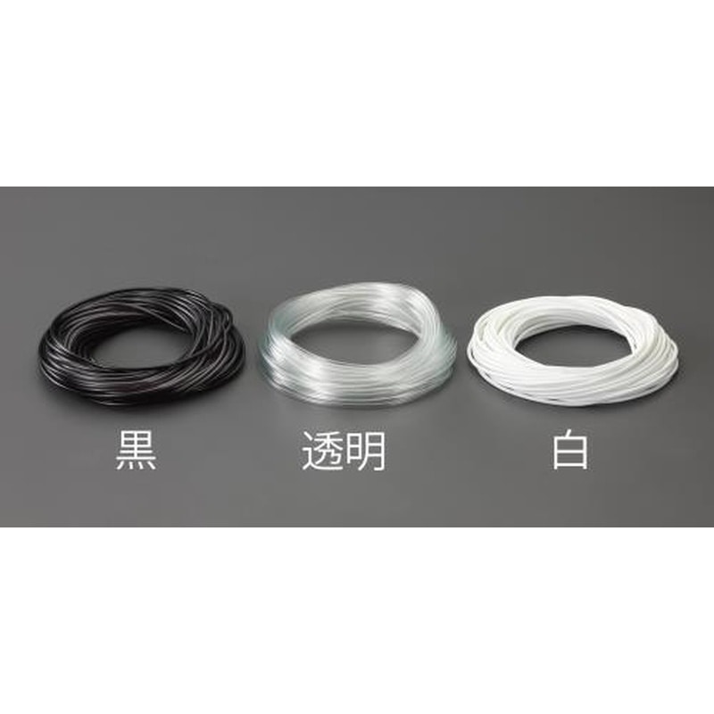 エスコ EA944AE-123 5.0x0.4mmx100mビニール絶縁チューブ(透明 1個(ご注文単位1個)【直送品】