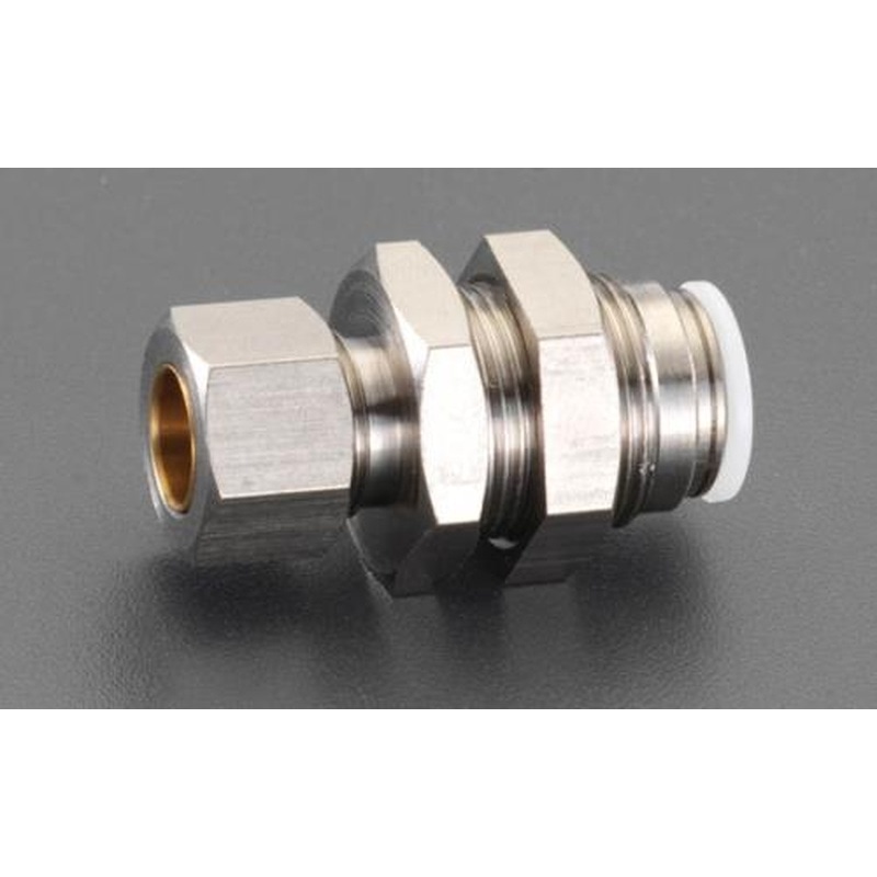 エスコ EA140HJ-210 10mmユニオン(バルクヘッド/真鍮製) 1個（ご注文単位1個）【直送品】