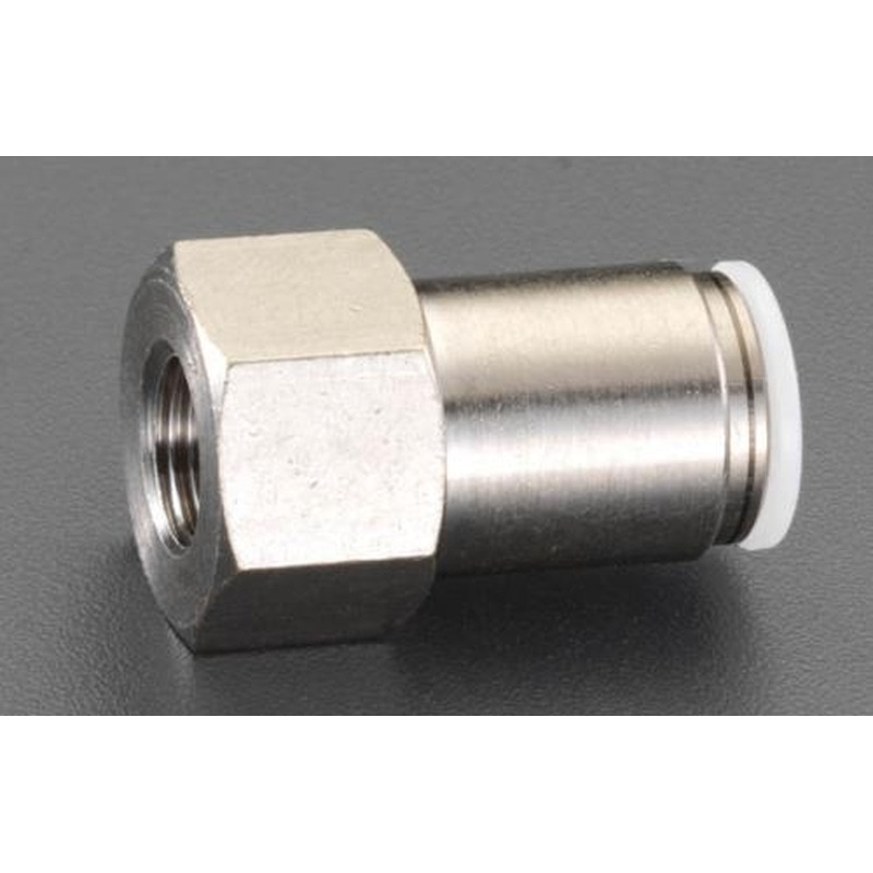エスコ EA140HE-8 Rc3/8”x8mmユニオン(雌ねじ/真鍮製) 1個（ご注文単位1個）【直送品】