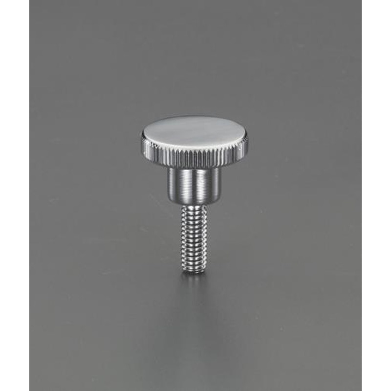 エスコ EA948BB-12A M8x30mm/φ30mmローレットノブ(雄ねじ/スチール製) 1個(ご注文単位1個)【直送品】