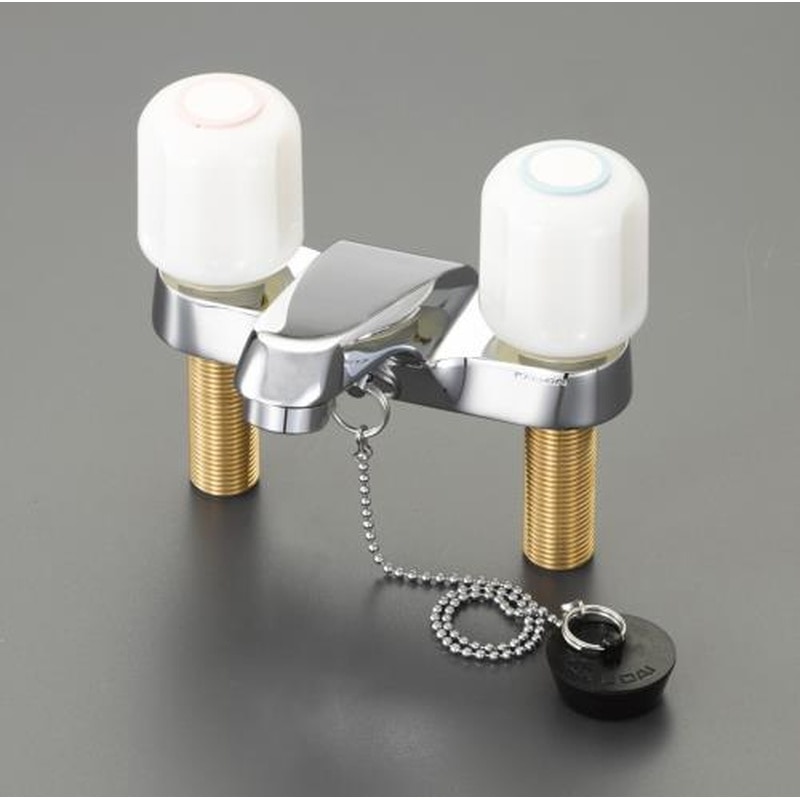 エスコ EA468CN-2 PJ1/2”2ハンドル混合栓 1個(ご注文単位1個)【直送品】