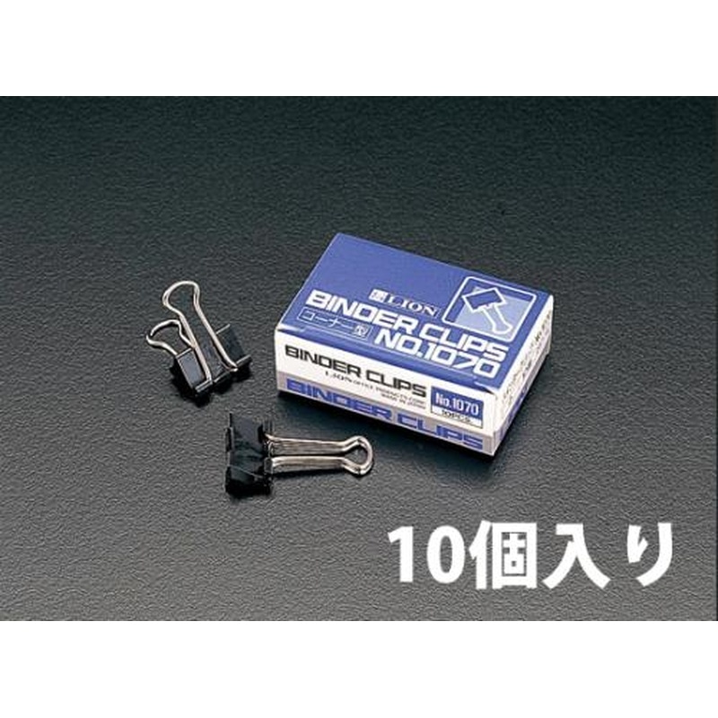 エスコ EA762FB-6 41mm/120枚バインダークリップ(10個) 1個(ご注文単位1個)【直送品】