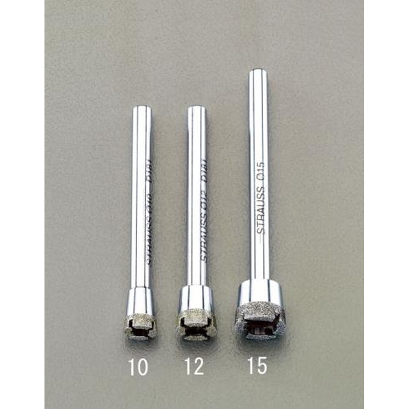 エスコ EA819DW-15 φ15x75mm/#200ダイヤモンドホールカッター(6mm軸) 1個（ご注文単位1個）【直送品】