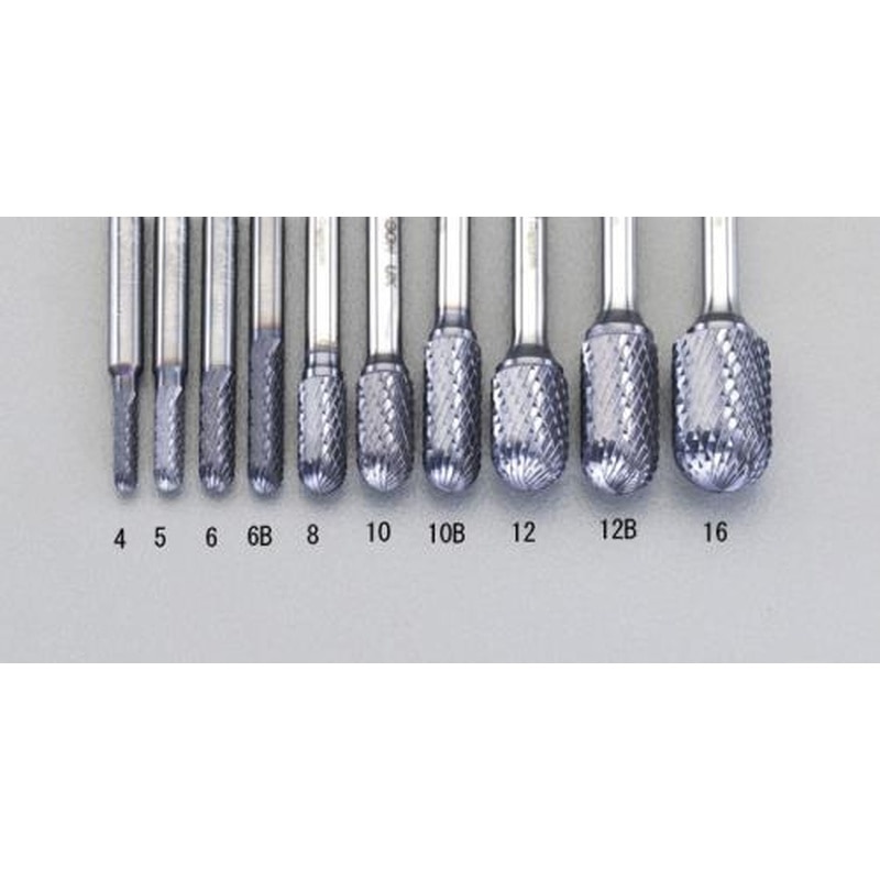 エスコ EA819VB-12B 12x25mm/6mm軸［Coated]超硬バー 1個（ご注文単位1個）【直送品】