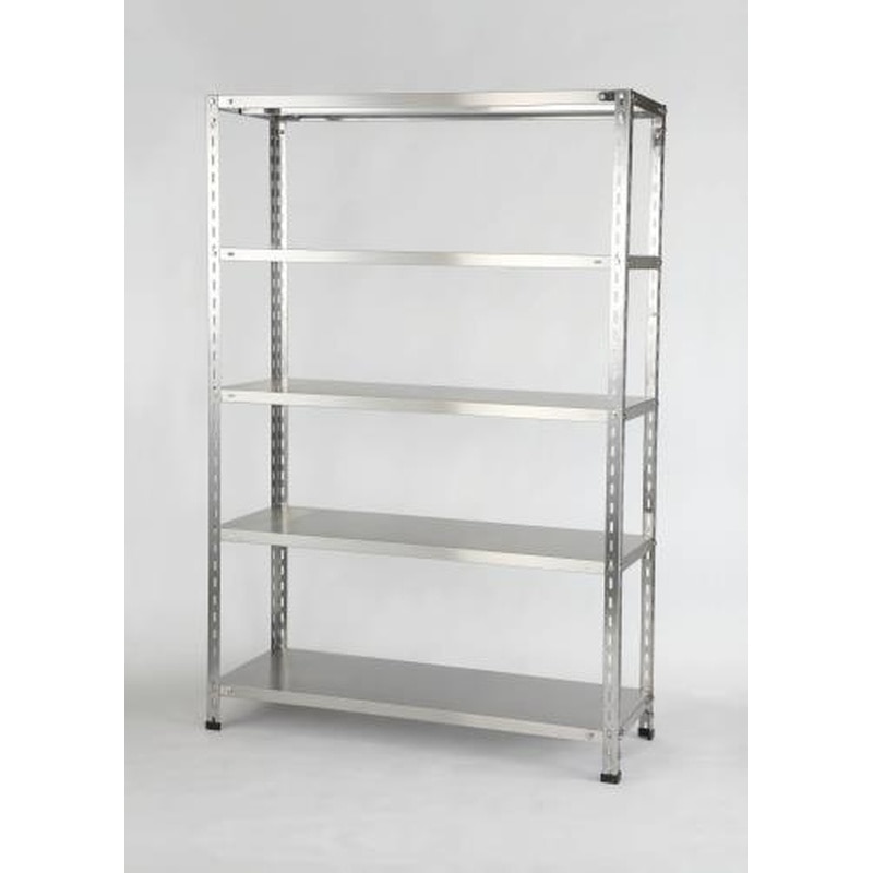エスコ EA976EB-90 875x450x1800mm/150kgステンレス軽量棚(5段) 1個（ご注文単位1個）【直送品】
