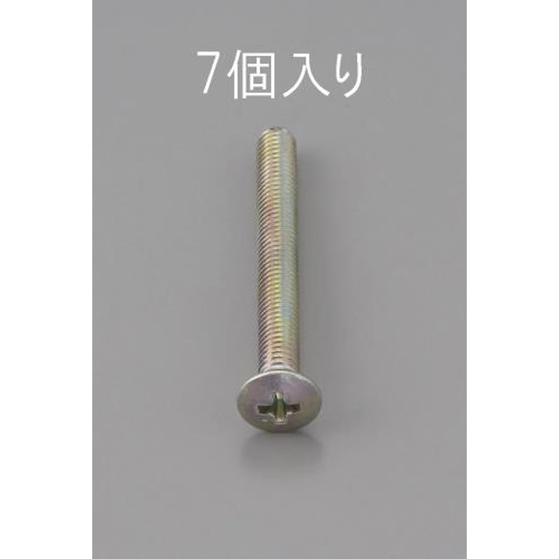 エスコ EA949NC-625 M6x25mm丸皿頭小ねじ(三価クロメート/7本) 1個（ご注文単位1個）【直送品】