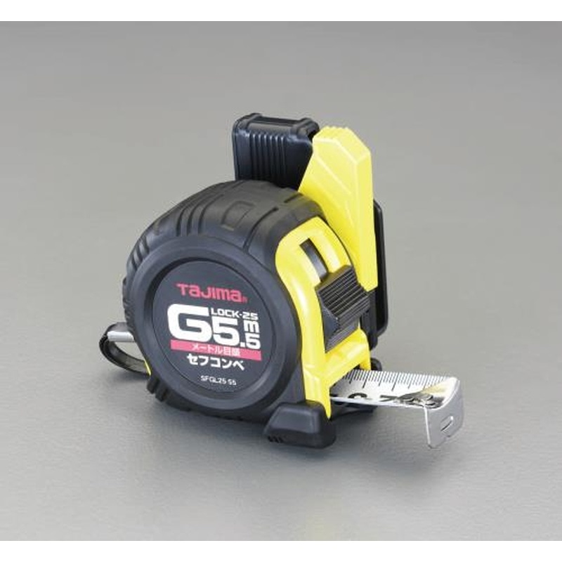 エスコ EA720JF-655 25mmx5.5mメジャー(ホルダー付) 1個(ご注文単位1個)【直送品】