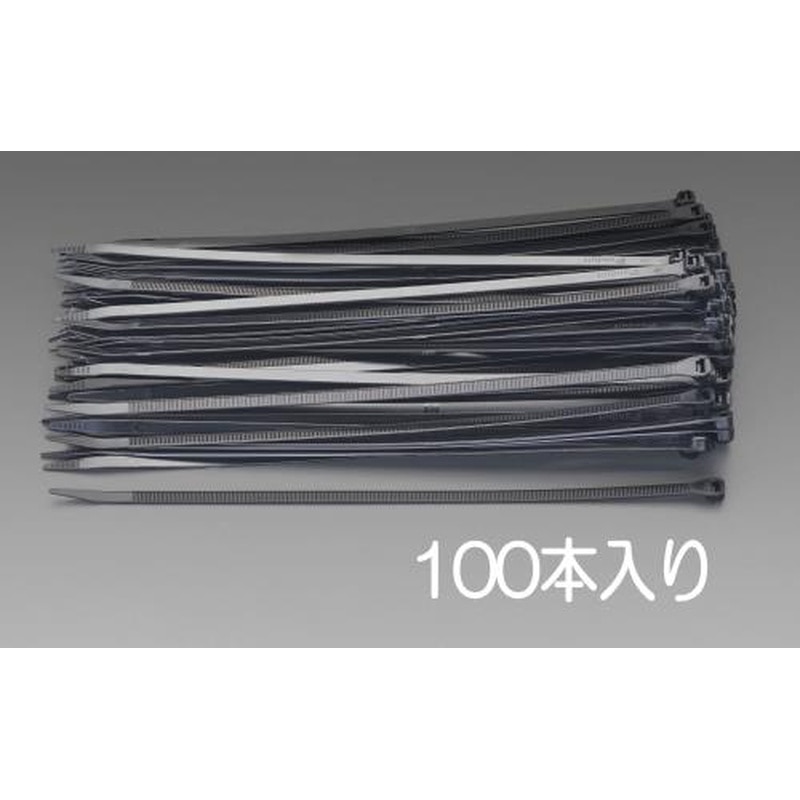 エスコ EA475AT-100 106x3.0mm結束バンド(耐候性/100本) 1個(ご注文単位1個)【直送品】
