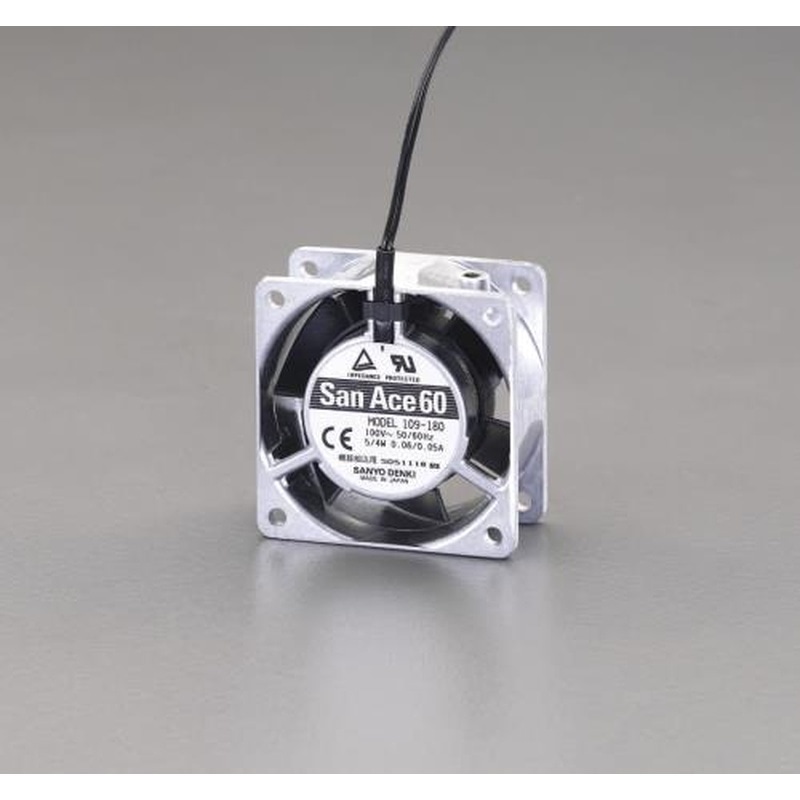 エスコ EA940DY-2 60x60mm/38mm(AC100V)ファン 1個（ご注文単位1個）【直送品】