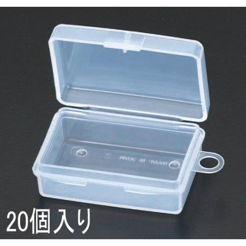 エスコ EA508MA-32D 58x42x23mm小物箱(20個) 1個（ご注文単位1個）【直送品】
