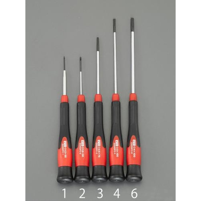 エスコ EA552FC-6 4.0x100mm［-]ドライバー(精密用) 1個（ご注文単位1個）【直送品】