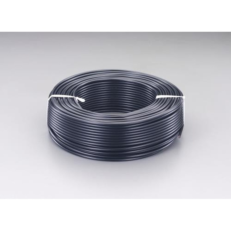 エスコ EA940AR-55 7.4mmx50m同軸ケーブル(75Ω/黒) 1個（ご注文単位1個）【直送品】