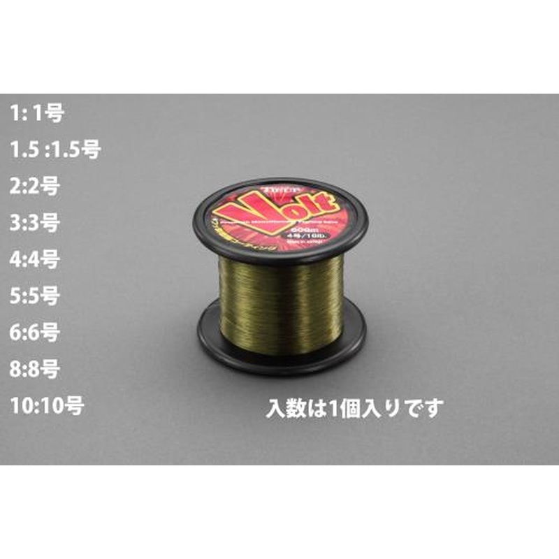 エスコ EA628AW-1 0.17mmx600mナイロン糸(フッ素樹脂コーティング) 1個（ご注文単位1個）【直送品】