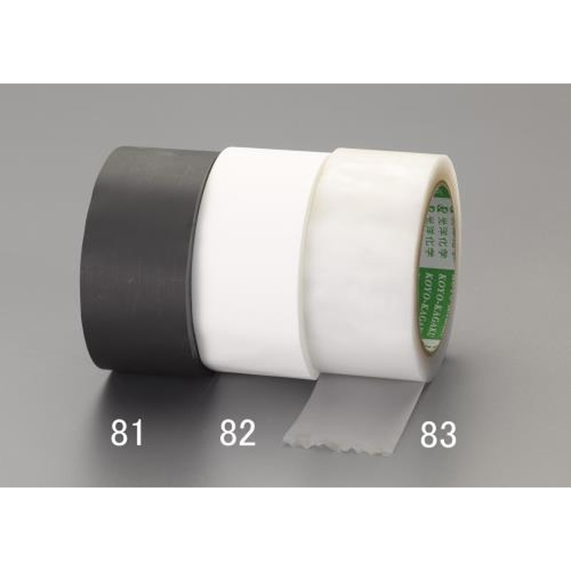 エスコ EA944ML-81 50mmx25m養生テープ(つや消し/黒) 1個（ご注文単位1個）【直送品】
