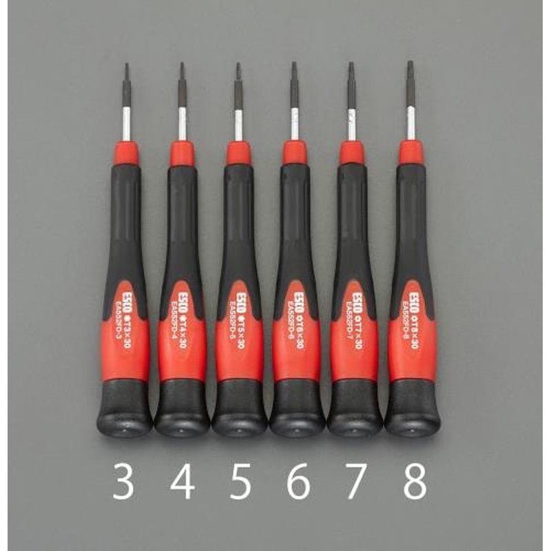 エスコ EA552FD-5 T5x30mm［Hexlobe]ドライバー(精密用) 1個（ご注文単位1個）【直送品】
