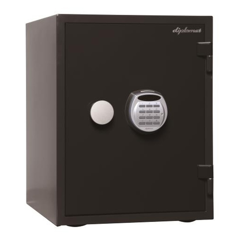 エスコ EA961KD-23 404x474x522mm耐水・耐火金庫(黒) 1個(ご注文単位1個)【直送品】