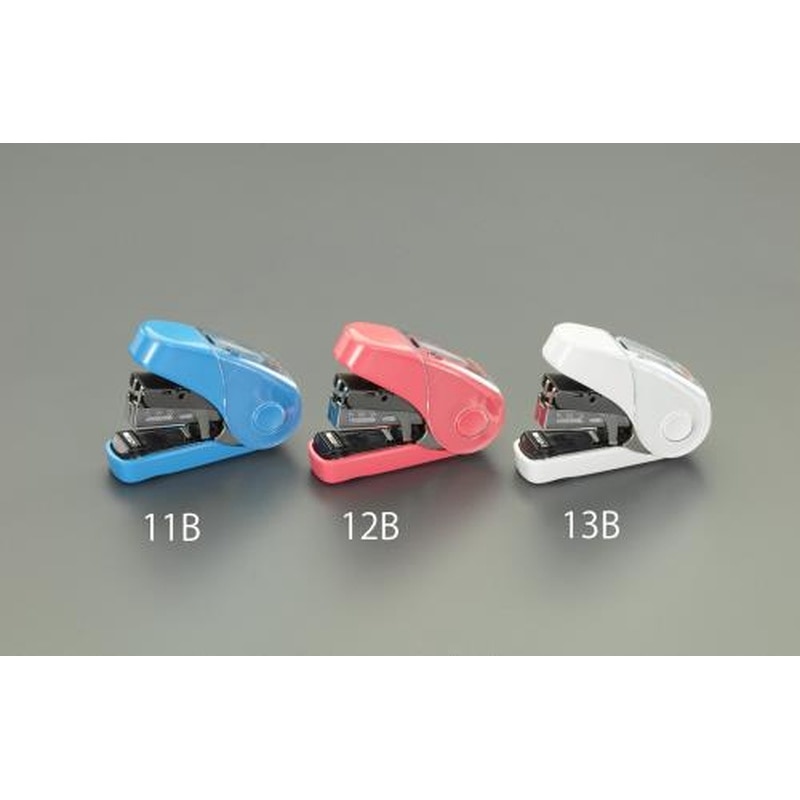 エスコ EA762HC-12B 32枚用軽とじホッチキス(ピンク) 1個（ご注文単位1個）【直送品】
