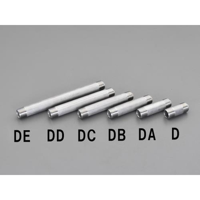 エスコ EA469D-4A R1/2”x50mm両ねじニップル(ステンレス製) 1個（ご注文単位1個）【直送品】