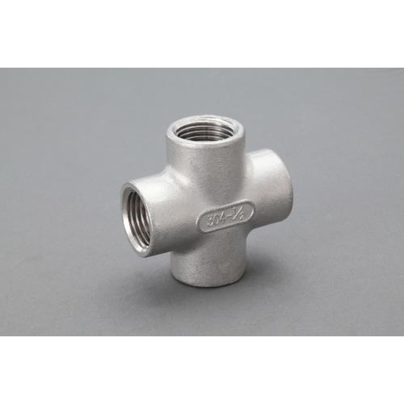 エスコ EA469AR-10A Rc1”クロス継手(ステンレス製) 1個（ご注文単位1個）【直送品】