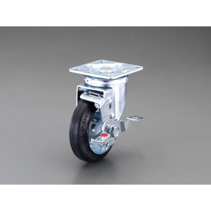 エスコ EA986PT-51 100mmキャスター(自在金具・ブレーキ付) 1個（ご注文単位1個）【直送品】