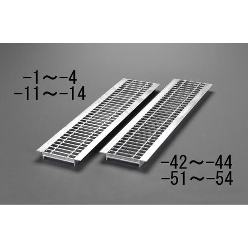 エスコ EA951TA-52 200x995mm/14t車グレーチング(U字溝/ノンスリップ) 1個（ご注文単位1個）【直送品】